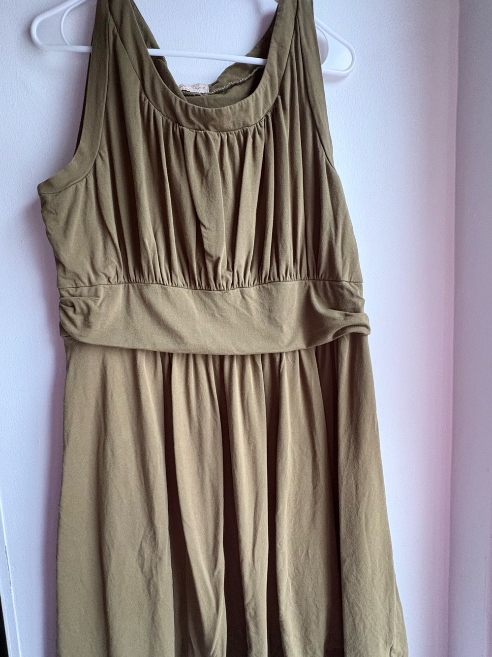 Casual Dress in Olive Green